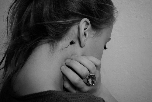 Music Note Tattoos For Girls Behind The Ear