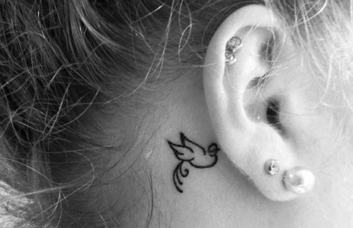 Music Note Tattoos For Girls Behind The Ear