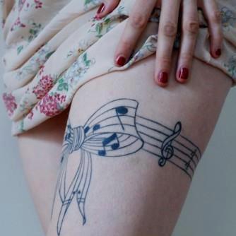 Music Note Tattoos For Girls On Wrist