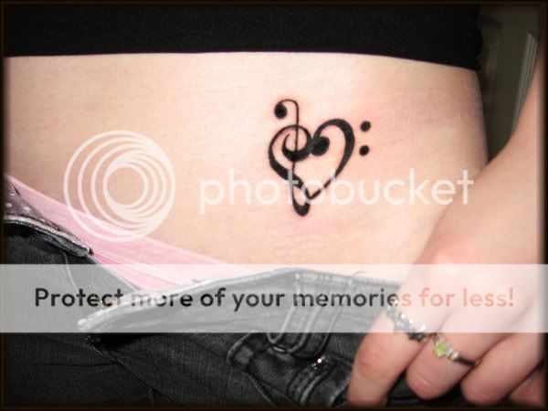 Music Note Tattoos On Back