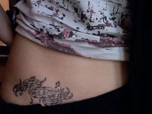 Music Note Tattoos On Back