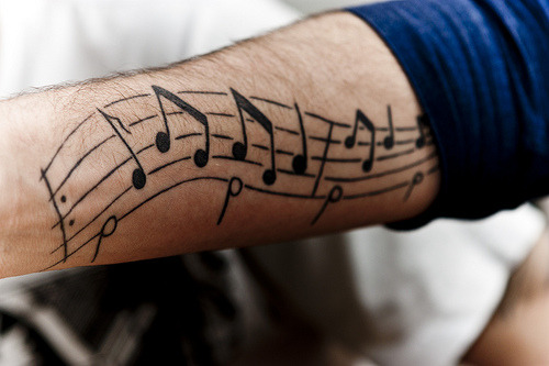 Music Note Tattoos On Wrist Men