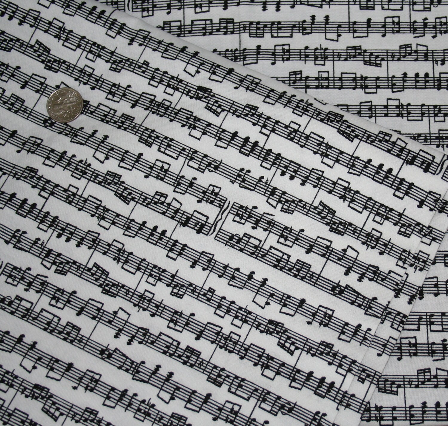 Music Notes Background Black