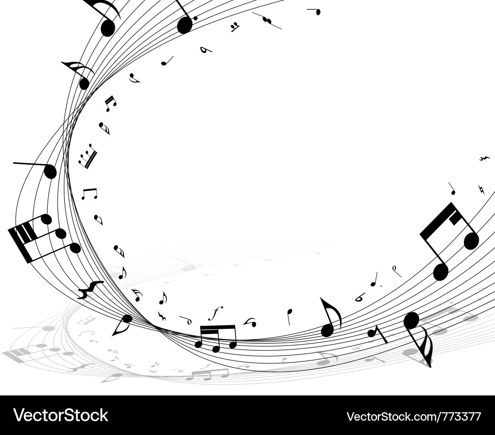 Music Notes Background Vector