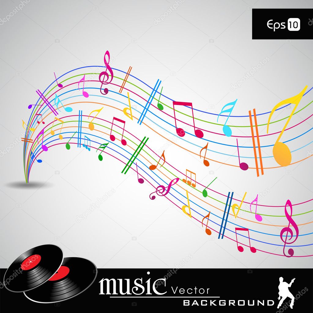 Music Notes Background Vector