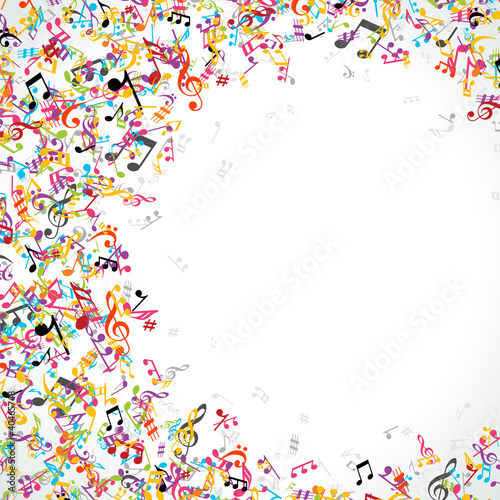 Music Notes Background Vector