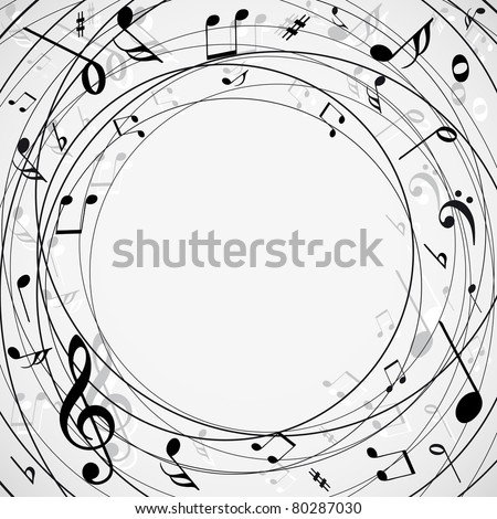 Music Notes Background Vector