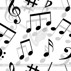 Music Notes Clip Art Black And White