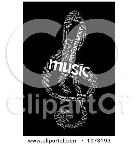 Music Notes Clip Art Black And White