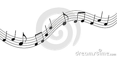 Music Notes Clip Art Black And White