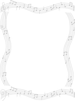 Music Notes Clip Art Borders