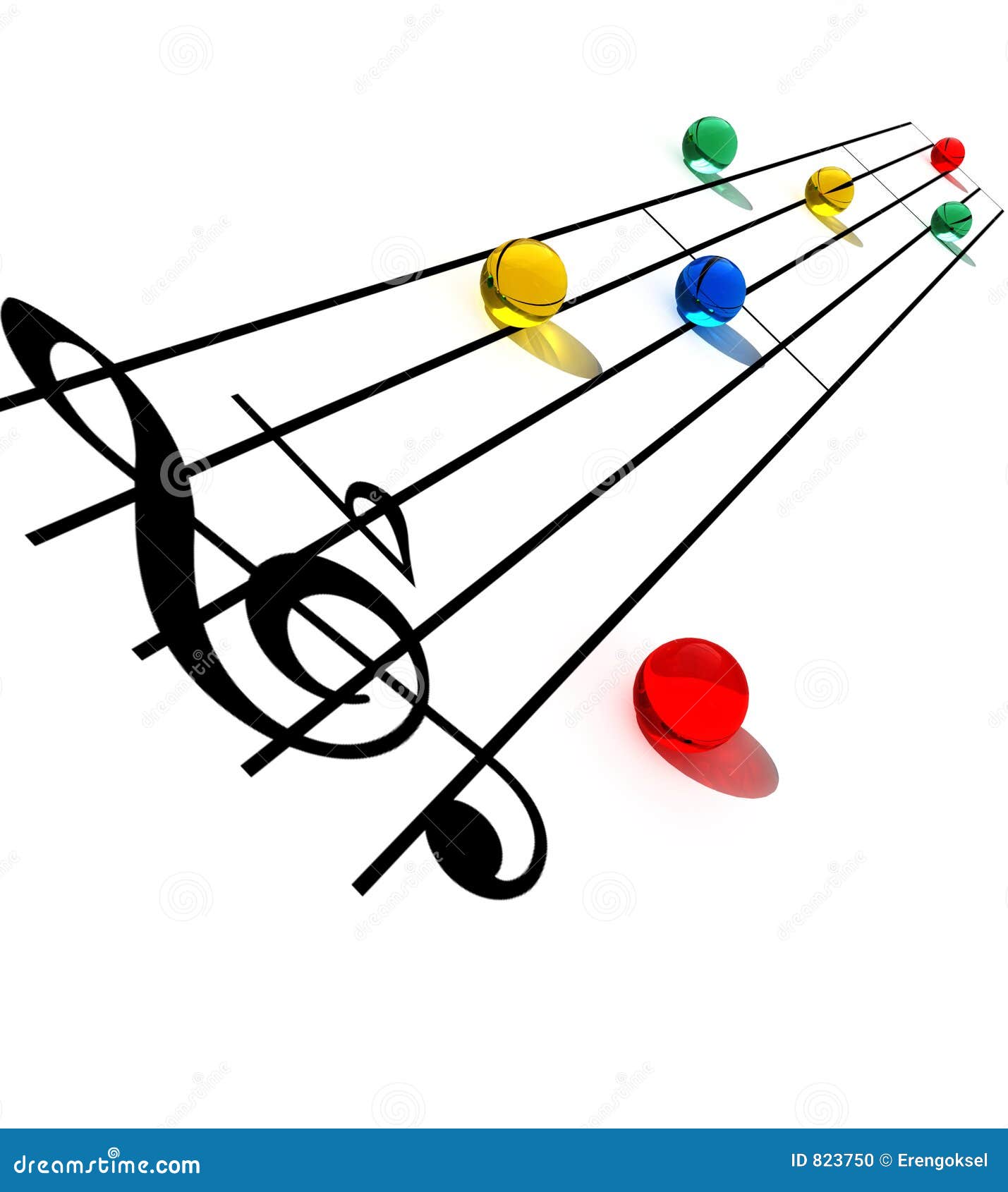 Music Notes Clip Art Colorful