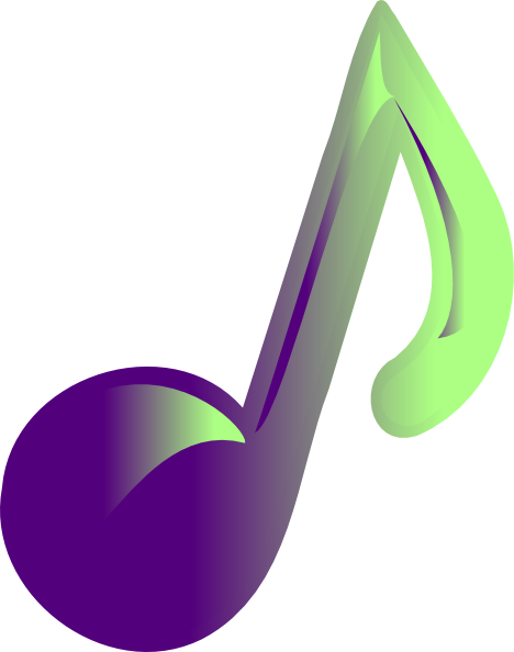 Music Notes Clip Art Colorful