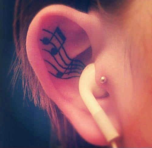 Music Notes Tattoo Designs For Men