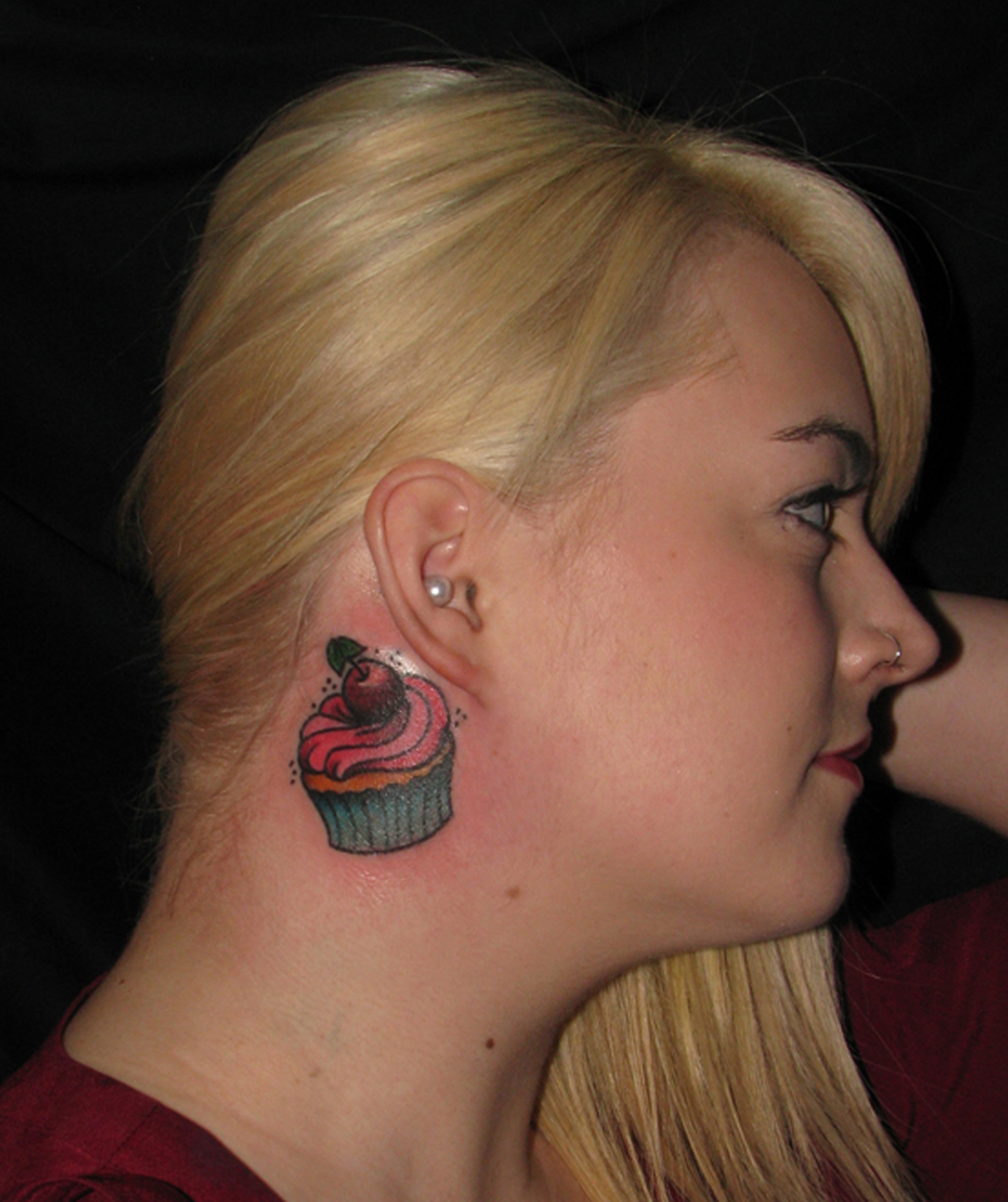 Music Notes Tattoos Behind The Ear