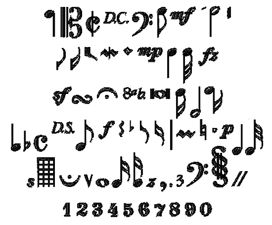 Music Symbols Font