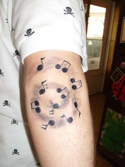 Music Tattoos Designs For Guys