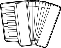 Musical Instruments Clipart Black And White