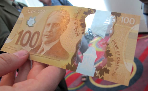 New 100 Dollar Bill Canada Smell