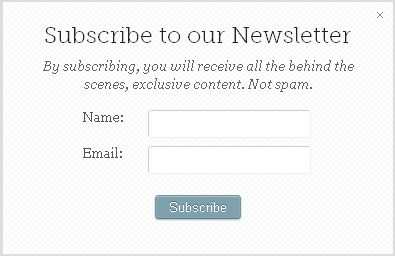 Newsletter Signup Form