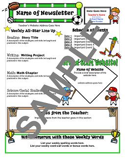 Newsletter Templates For Teachers