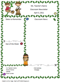 Newsletter Templates For Teachers