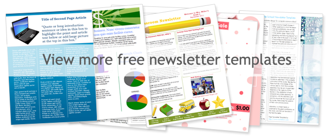 Newsletter Templates For Word