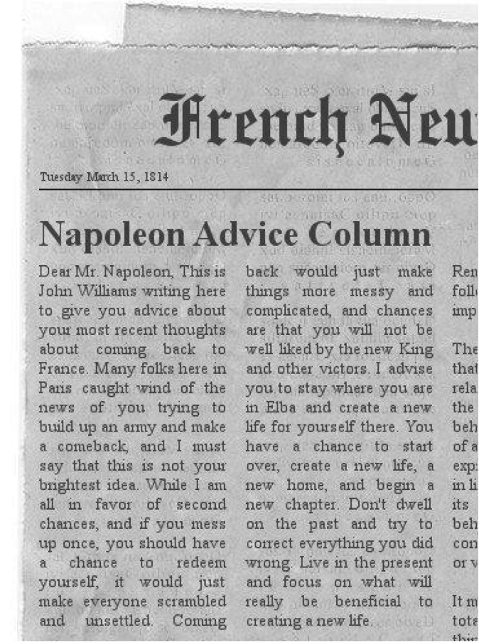 Newspaper Advice Column Examples