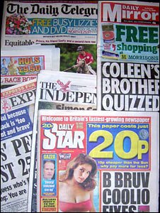 Newspaper Headlines Uk