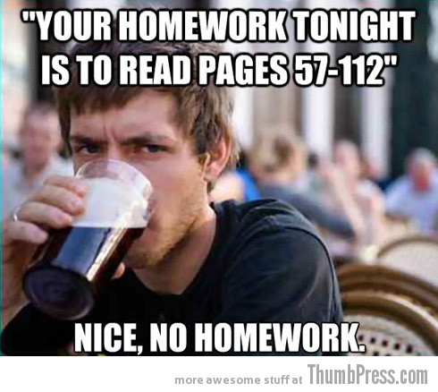 No Homework Meme