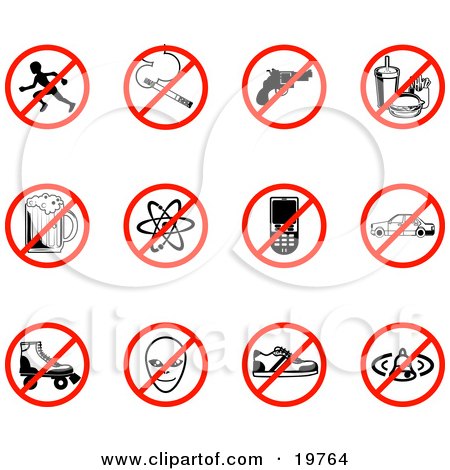 No Mobile Phone Clipart