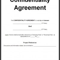 Non Disclosure Agreement Template Free