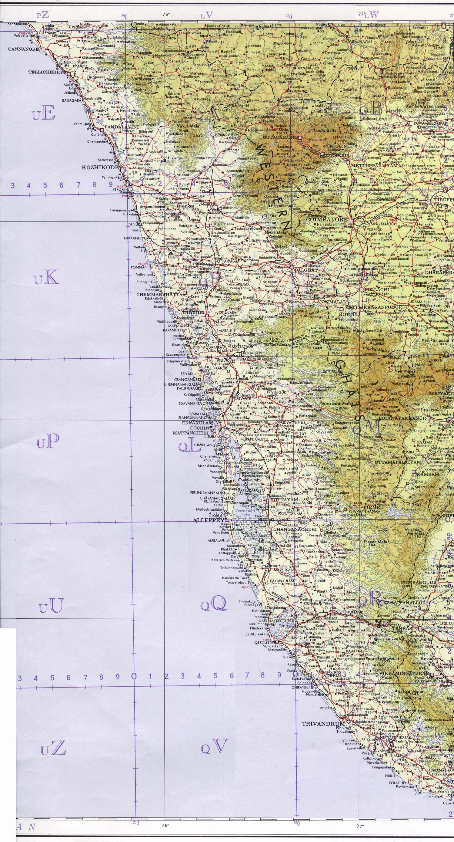 North India Map With Cities And States