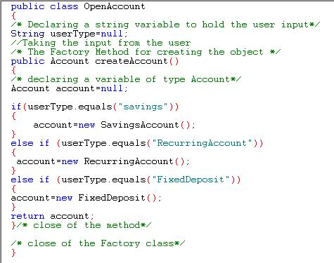 Null Object Pattern Java