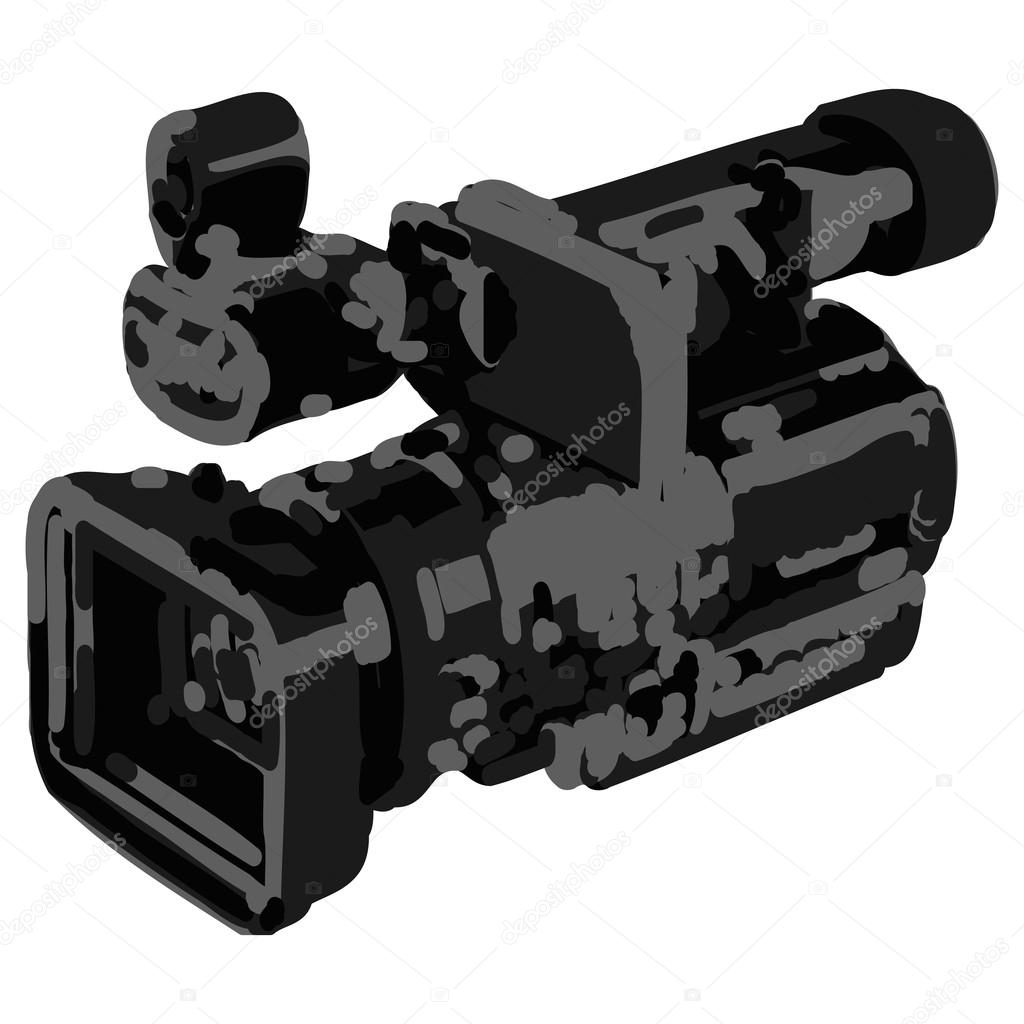 Old Video Camera Vector