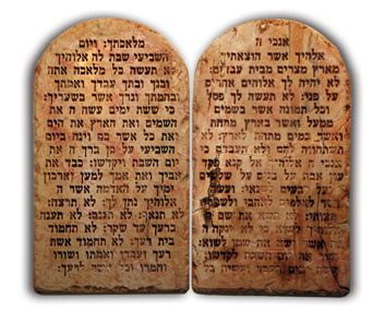 Original 10 Commandments Tablets