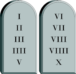 Original 10 Commandments Tablets