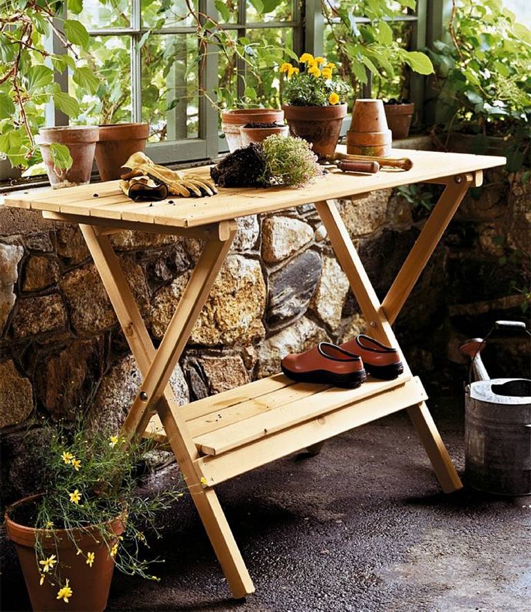 Outdoor Console Table With Storage