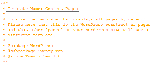 Page.php Template