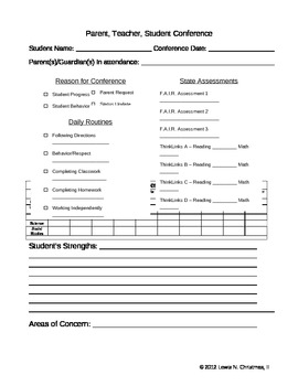 Parent Teacher Conference Sign Up Sheet Template