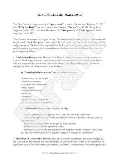 Partnership Agreement Document Template