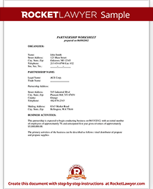 Partnership Agreement Document Template