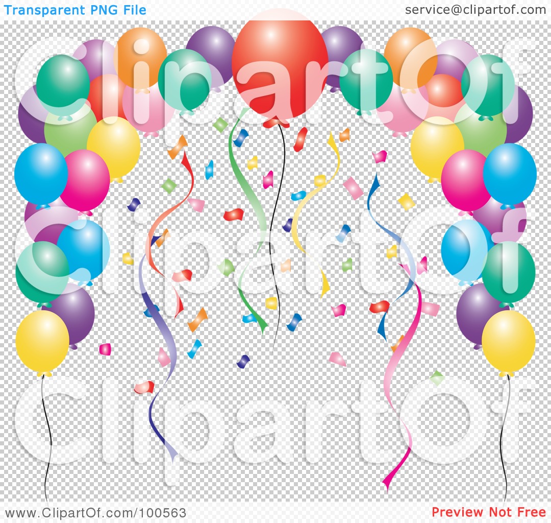 Party Streamers Clipart