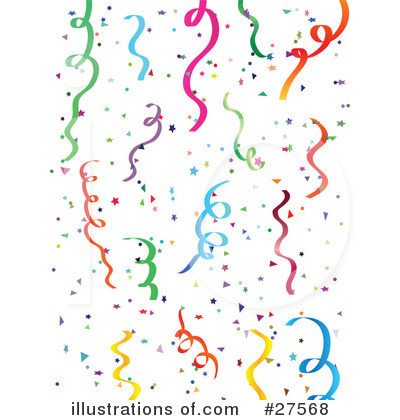 Party Streamers Clipart Free