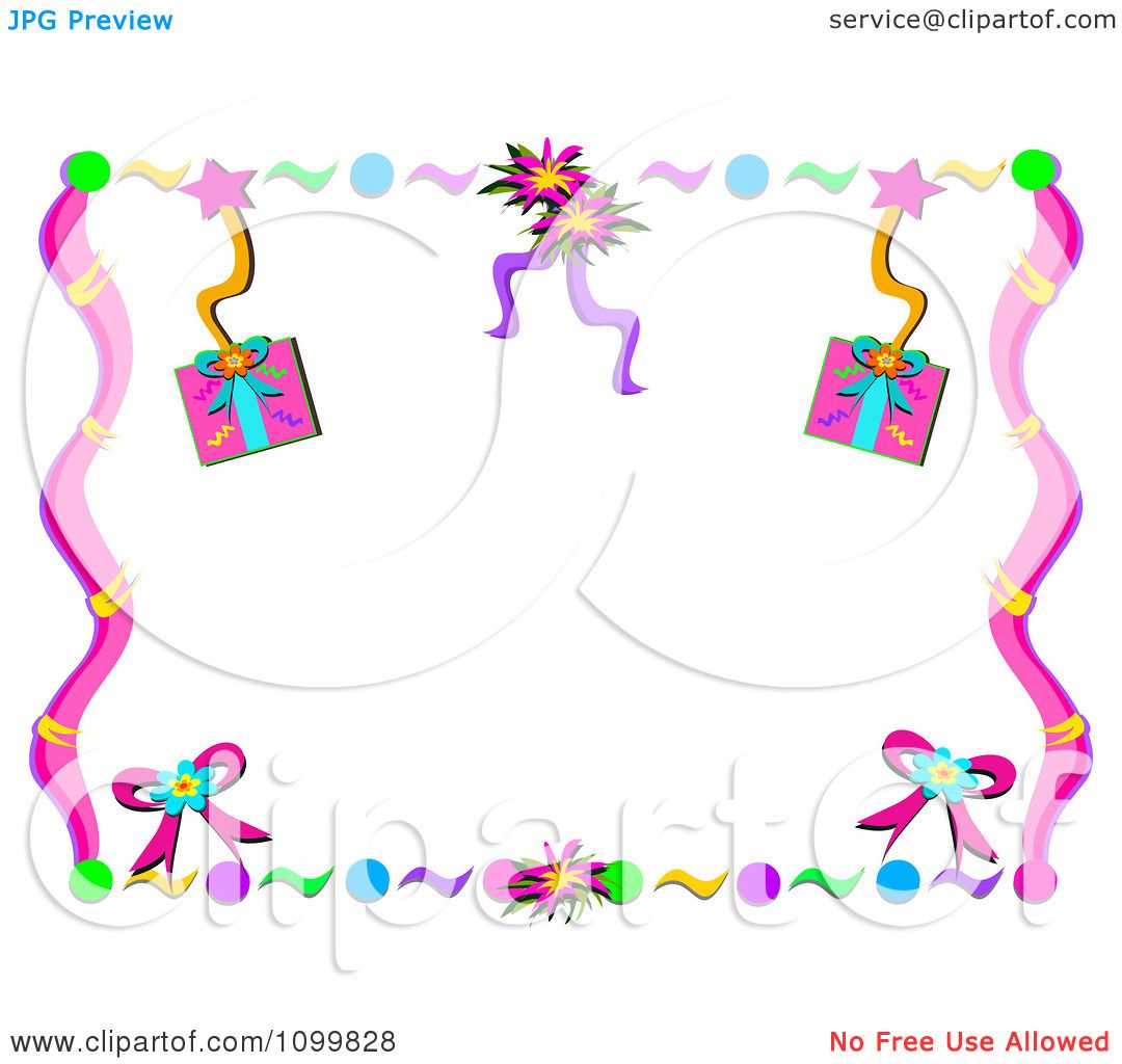 Party Streamers Clipart Free