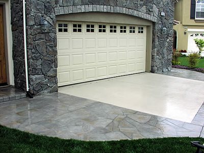 Pattern Imprinted Concrete Driveways