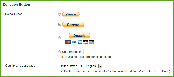 Paypal Donation Button Wordpress