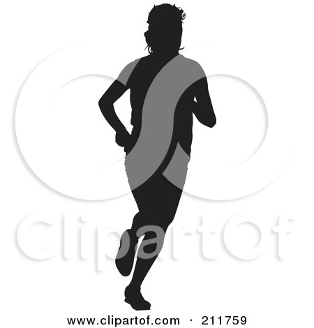 People Running Track Clipart