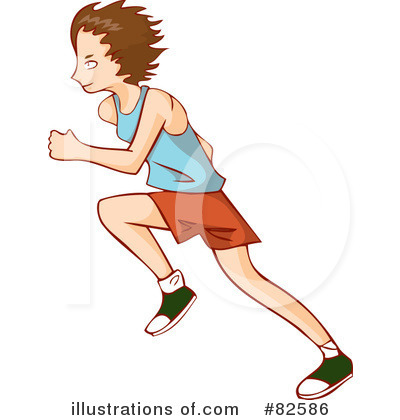 People Running Track Clipart