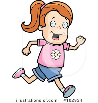 People Running Track Clipart